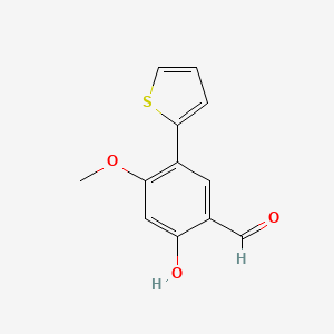 2-Hydroxy-4-methoxy-5-thiophen-2-yl-benzaldehyde