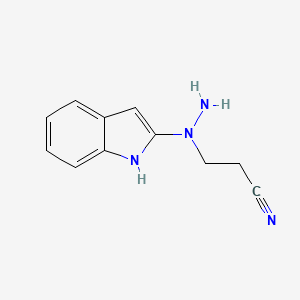 3-[1-(2-Indolyl)hydrazino]propanenitrile