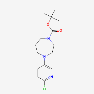 1-(6-Chloro-3-pyridyl)-4-tert-butoxycarbonyl homopiperazine