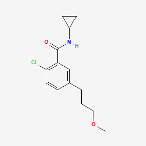 2-Chloro-N-cyclopropyl-5-(3-methoxy-propyl)-benzamide