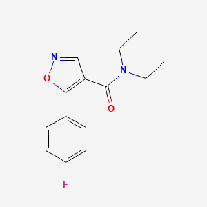 N,N-Diethyl-5-(4-fluorophenyl)isoxazole-4-carboxamide