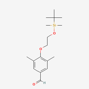 4-(2-(Tert-butyldimethylsilyloxy)ethoxy)-3,5-dimethylbenzaldehyde