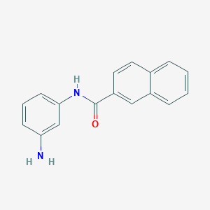 molecular formula C17H14N2O B8335033 N-(3-aminophenyl)-2-naphthalenecarboxamide 