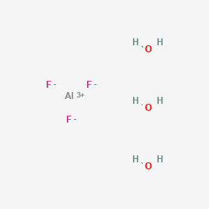 molecular formula AlF3H6O3 B083351 Aluminium trifluoride trihydrate CAS No. 15098-87-0