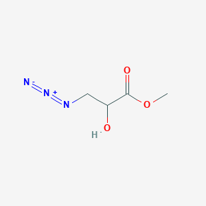 molecular formula C4H7N3O3 B8335233 Methyl 3-azido-2-hydroxypropionate 