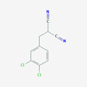 molecular formula C10H6Cl2N2 B8335306 (3,4-Dichlorobenzyl)malononitrile 