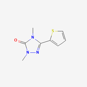 molecular formula C8H9N3OS B8335390 3H-1,2,4-Triazol-3-one, 2,4-dihydro-2,4-dimethyl-5-(2-thienyl)- CAS No. 129521-52-4