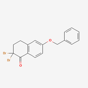 6-benzyloxy-2,2-dibromo-3,4-dihydro-2H-naphthalen-1-one
