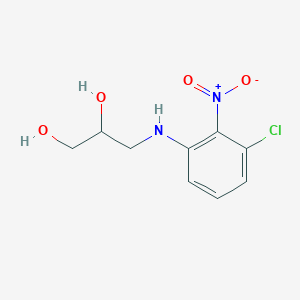2-(beta,gamma-Dihydroxypropyl)amino-6-chloronitrobenzene