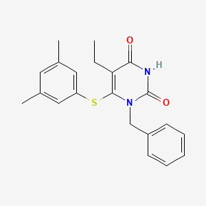 1-Benzyl-5-ethyl-6-(3,5-dimethylphenyl)thio-2,4-pyrimidine-dione