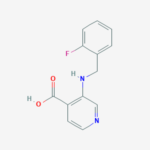 3-[(2-Fluorobenzyl)amino]pyridine-4-carboxylic acid