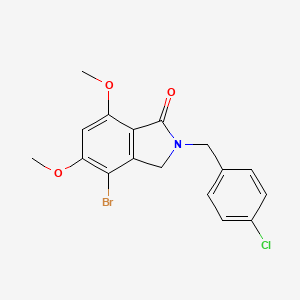 4-bromo-5,7-Dimethoxy-2-(4-chloro-benzyl)-2,3-dihydro-isoindol-1-one