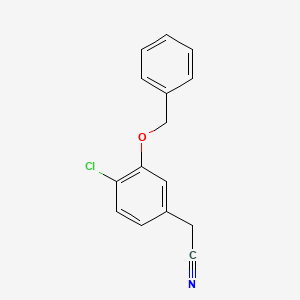 2-(3-(Benzyloxy)-4-chlorophenyl)-acetonitrile