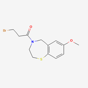 4-(3-Bromopropionyl)-7-methoxy-2,3,4,5-tetrahydro-1,4-benzothiazepine