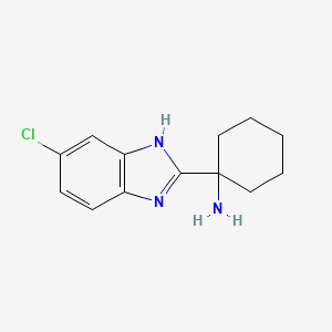 1-(5-chloro-1H-benzimidazol-2-yl)cyclohexylamine