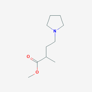 2-Methyl-4-(pyrrolidin-1-yl)-butyric acid methyl ester