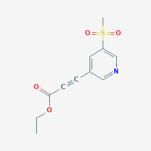 (5-Methanesulfonyl-pyridin-3-yl)-propynoic acid ethyl ester