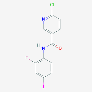 6-Chloro-N-(2-fluoro-4-iodo-phenyl)-nicotinamide