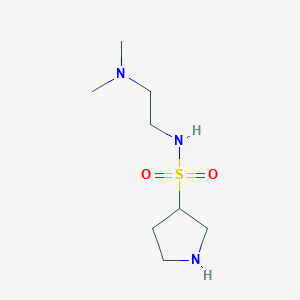molecular formula C8H19N3O2S B8336125 n-[2-(Dimethylamino)ethyl]-3-pyrrolidinesulfonamide 