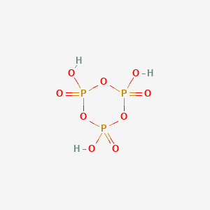 molecular formula H3O9P3 B083362 Trimetaphosphoric acid CAS No. 13566-25-1