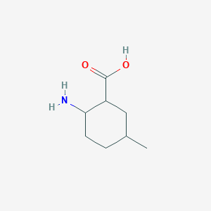 molecular formula C8H15NO2 B8336284 2-Carboxy-4-methylcyclohexan-1-yl-amine 