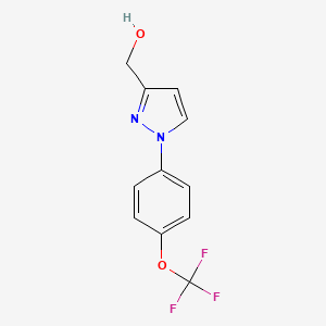 {1-[4-(trifluoromethoxy)phenyl]-1H-pyrazol-3-yl}methanol