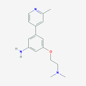 3-(2-(Dimethylamino)ethoxy)-5-(2-methylpyridin-4-yl)benzenamine