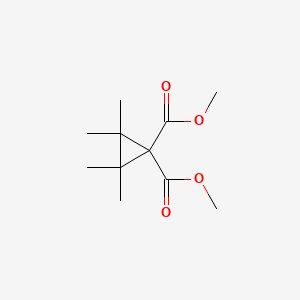 molecular formula C11H18O4 B8336494 Dimethyl 2,2,3,3-tetramethylcyclopropanedicarboxylate 