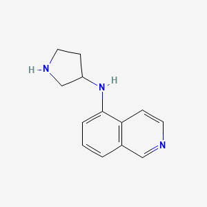 molecular formula C13H15N3 B8336497 N-(Pyrrolidin-3-yl)isoquinolin-5-amine 