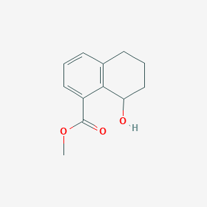 molecular formula C12H14O3 B8336544 Methyl 8-hydroxy-5,6,7,8-tetrahydronaphthalene-1-carboxylate 