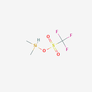 molecular formula C3H7F3O3SSi B8336860 Dimethylsilyl trifluoromethanesulfonate 