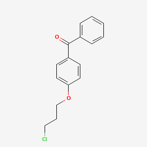 molecular formula C16H15ClO2 B8336915 4-(3-Chloropropoxy)benzophenone 