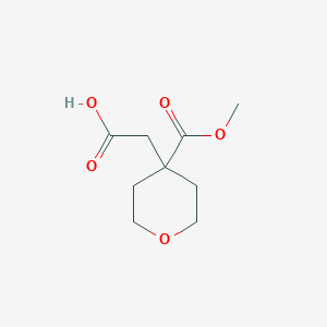 [4-(methoxycarbonyl)tetrahydro-2H-pyran-4-yl]acetic acid