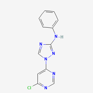 [1-(6-Chloro-pyrimidin-4yl)-1H-[1,2,4]triazol-3-yl]-phenyl-amine