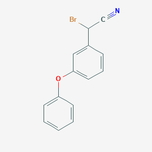molecular formula C14H10BrNO B8337086 alpha-Cyano-3-phenoxybenzyl bromide 