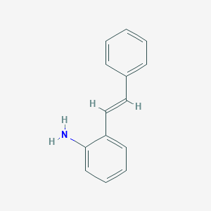 molecular formula C14H13N B083371 2-((E)-2-Phenylethenyl)aniline CAS No. 13066-19-8