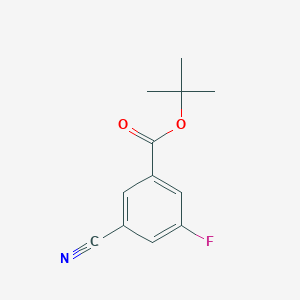 molecular formula C12H12FNO2 B8337219 Tert-butyl 3-cyano-5-fluorobenzoate 