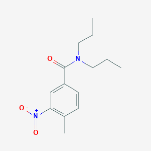 molecular formula C14H20N2O3 B8337366 N,N-dipropyl-4-methyl-3-nitrobenzamide 
