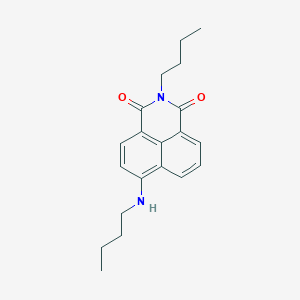 molecular formula C20H24N2O2 B083374 2-丁基-6-(丁基氨基)-1H-苯并(de)异喹啉-1,3(2H)-二酮 CAS No. 12226-96-9
