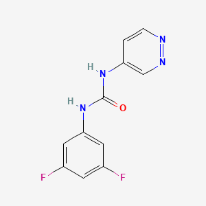 molecular formula C11H8F2N4O B8337567 N-(4-pyridazinyl)-N'-(3,5-difluorophenyl)urea 