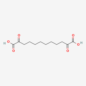molecular formula C12H18O6 B8337578 2,11-Dioxododecanedioic acid CAS No. 107872-86-6