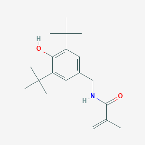 molecular formula C19H29NO2 B083376 2,6-DI-T-Butyl-4-(methacryloylaminomethyl)phenol CAS No. 13560-54-8