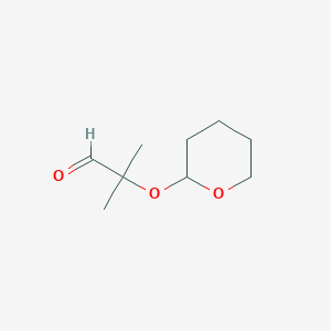 2-methyl-2-(tetrahydro-2H-pyran-2-yloxy)propanal