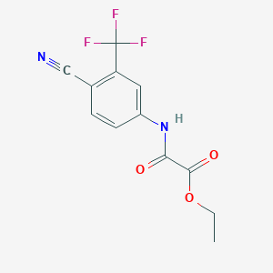 2-Cyano-5-ethoxalylaminobenzotrifluoride