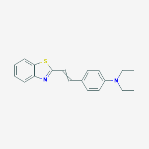 molecular formula C19H20N2S B083378 4-[2-(1,3-benzothiazol-2-yl)ethenyl]-N,N-diethylaniline CAS No. 13242-17-6