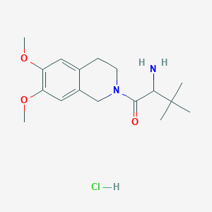 molecular formula C17H27ClN2O3 B8337805 N-(2-amino-3,3-dimethylbutyryl)-6,7-dimethoxy-1,2,3,4-tetrahydroisoquinoline hydrochloride 