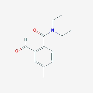 molecular formula C13H17NO2 B8337850 N,N-Diethyl-2-formyl-4-methyl-benzamide 
