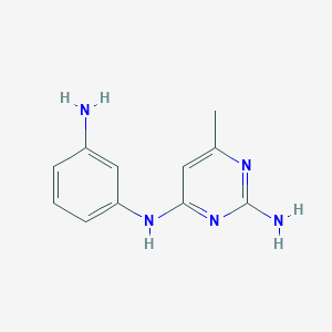 molecular formula C11H13N5 B8337974 N4-(3-Aminophenyl)-6-methylpyrimidine-2,4-diamine 