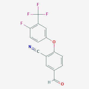 Benzonitrile, 2-[4-fluoro-3-(trifluoromethyl)phenoxy]-5-formyl-