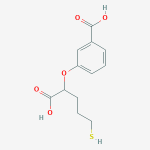 3-(1-Carboxy-4-mercaptobutoxy)benzoic acid